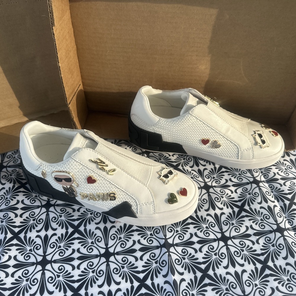 Karl Lagerfeld Paris Women's Mavise Pins‎ Everyday Sneaker US 5.5 - Picture 6 of 8